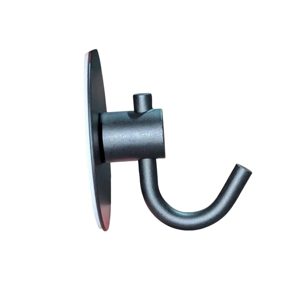Adhesive Towel Hooks for Bathroom Wall: 4 Pack Sticky Hook 4 Pack, Black‎